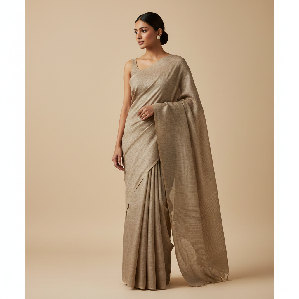 Organza Floral Saree for Festive Wear - Image 2